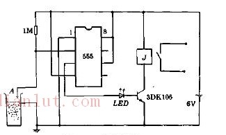 Material level controller circuit schematic