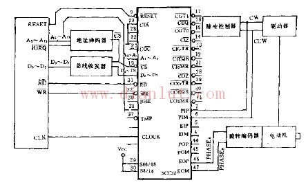 Detecting stepping motor out-of-step circuit