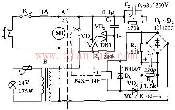 3M projector lamp protection circuit schematic