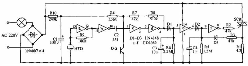 Sound and light dual control energy saving switch circuit schematic
