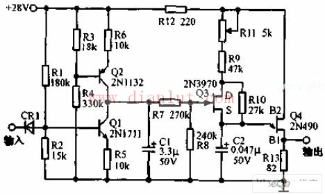 Stepper servo mechanism control circuit schematic