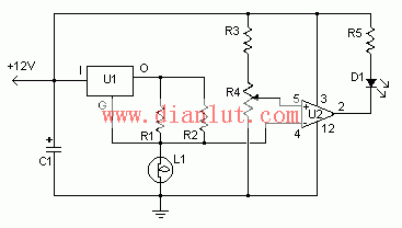 Simple air flow meter circuit