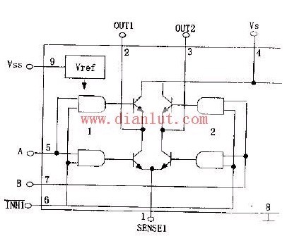 Stepper motor drive circuit composed of L297 and L298