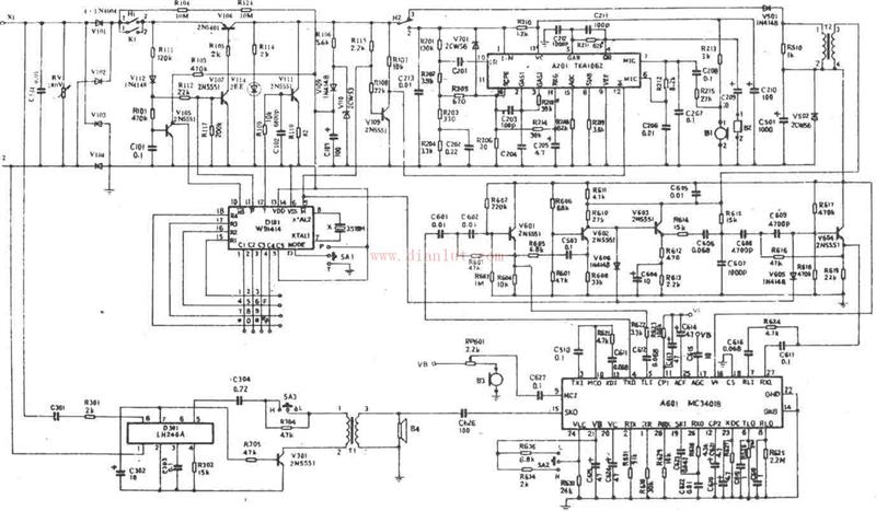 Telephone system based on HA998(V)P/TD type