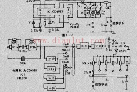 Multimeter - phase tester circuit principle