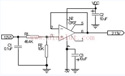 12V detection voltage conditioning circuit