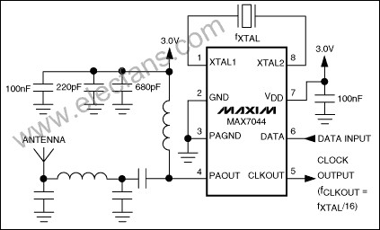 MAX7044 Application Circuit