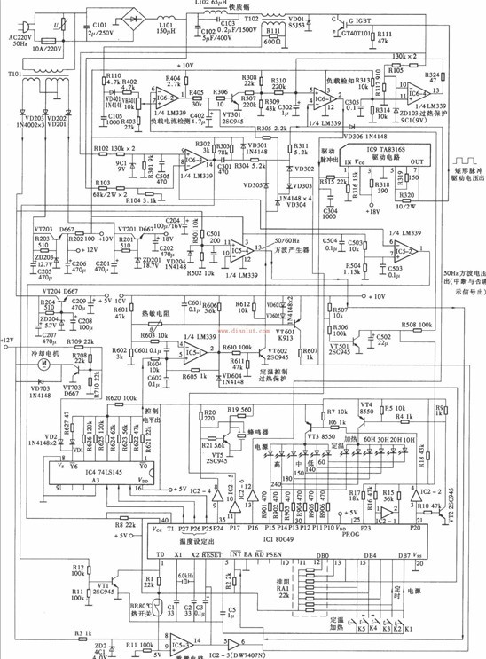 Induction cooker circuit