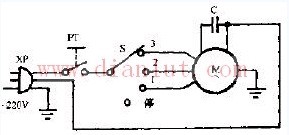 Emmett TF-S601T3 floor fan circuit