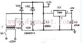 Ice hot water dispenser circuit