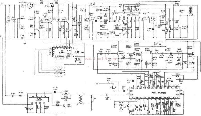 Telephone circuit diagram