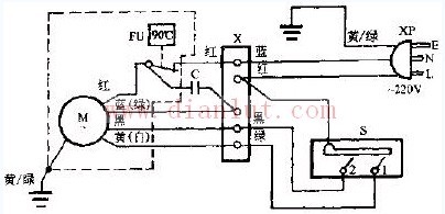 Huafeng FS-40 luxury floor fan circuit