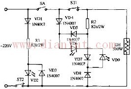 Warm water dispenser circuit