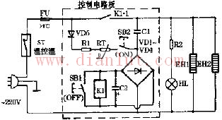 High temperature electronic disinfection cabinet circuit