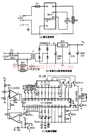 Kangbao SDX-51A (52A) series computerized disinfection cabinet circuit schematic