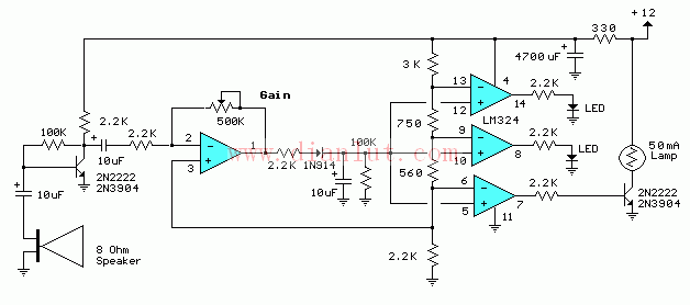 Decibel circuit and structure schematic