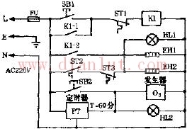 Jieli SCX-63A dual function electronic disinfection cabinet circuit schematic