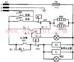 Lion King DX-63 dual function electronic disinfection cabinet circuit schematic