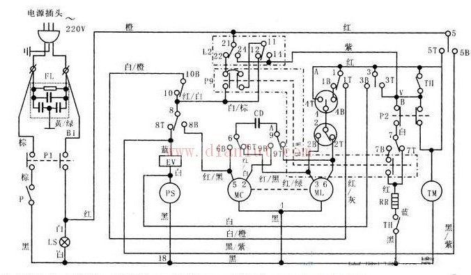 Duckling tema832 automatic washing machine circuit diagram