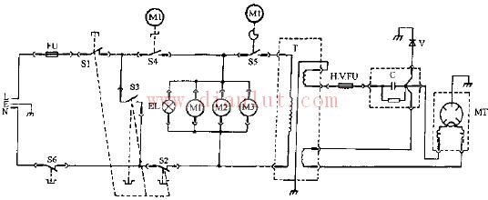 Galanz WP700 WP750 WP800 mechanical microwave oven circuit schematic