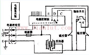 Huafeng CFXB40-650D computerized rice cooker circuit