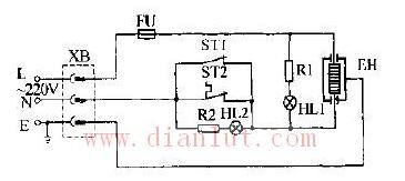 Circuit diagram of Baili rice cooker with model CFXB20 CFXB30