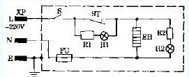 Automatic electric thermos circuit