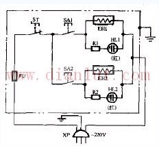 Lite DFY-20 DFY-30 oil-filled electric heater circuit