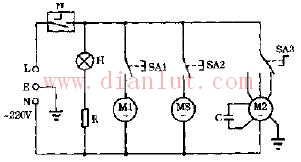 Xinping brand XP-821 XP823 air conditioning fan circuit diagram
