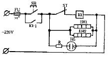 KBA DXW-60 high temperature electronic disinfection cabinet circuit schematic