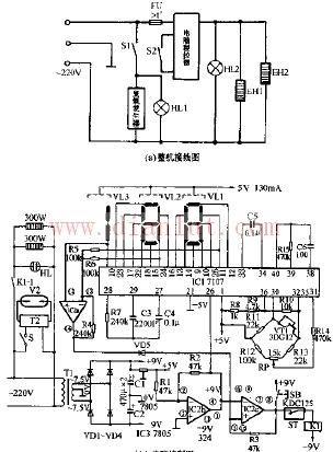 KBA DXW-62A dual function electronic disinfection cabinet circuit schematic