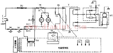 Galanz WP750A computer microwave oven circuit schematic