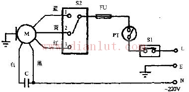 Hongyun brand page turning fan circuit of model KYT3-25Z