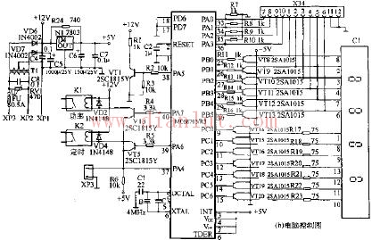 Leap WP-600 computer microwave oven circuit schematic