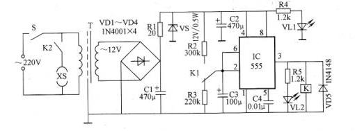 Food mixer timing protector circuit schematic