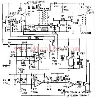 Triangle brand gas water heater circuit design