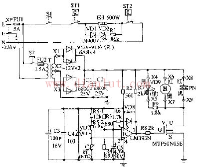 Simat LRT-260A ice hot water dispenser circuit schematic