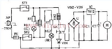 Guangri brand GR70-A-10 electronic thermos circuit