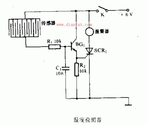 Humidity detection circuit schematic