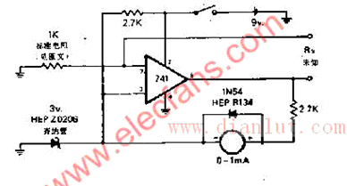 Ohmmeter circuit