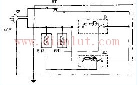 Circuit design of Dongfeng DFN-15A DFN-20A DFN-25A oil-filled electric heater