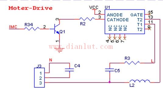 Indoor fan control circuit for air conditioner