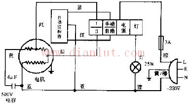 Schematic diagram of Little Swan CXW-230-99B single wheel type range hood