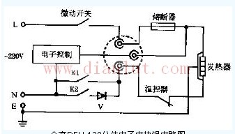 Electronic electric cooker circuit