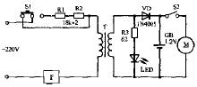 Hitachi RM-1500VD Cordless Electric Shaver Circuit Schematic