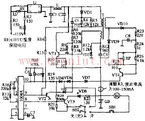 Hitachi Advanced Electric Shaver Circuit Schematic