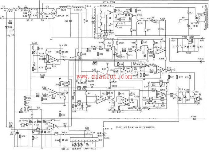 Sopo SP-200 induction cooker circuit schematic