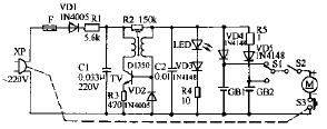 Panasonic RB-28CM rechargeable advanced electric shaver circuit schematic