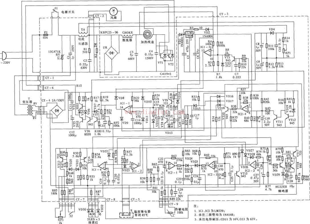 Atlant cooker circuit schematic