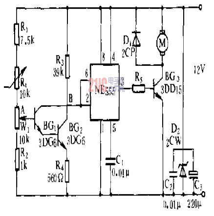 Car temperature controller circuit